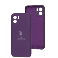 Чохол для Xiaomi Redmi A1/A2 Silicone Full Тризуб фіолетовий/purple