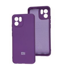 Чохол Xiaomi Redmi A1 Silicone Full camera фіолетовий / purple