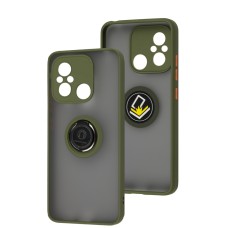 Чохол для Xiaomi Redmi 12C / 11A LikGus Edging Ring хакі