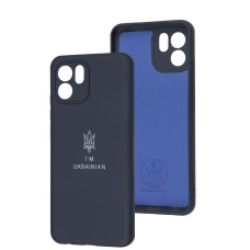 Чохол для Xiaomi Redmi A1 Full Premium Тризуб синій / midnight blue