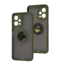 Чохол для Xiaomi Poco X5 / Note 12 5G 5G LikGus Edging Ring хакі