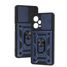 Чохол для Xiaomi Redmi Note 12 Pro+ 5G Serge Ring Armor ударостійкий синій