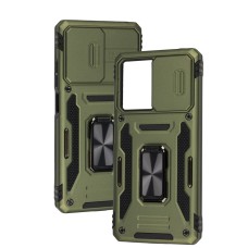 Чохол для Xiaomi Poco X5 Pro Camshield Army Ring оливковий / army green
