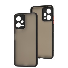 Чохол Xiaomi Poco X5 / Note 12 5G LikGus Totu camera protect чорний/червоний