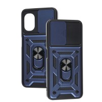 Чохол для Xiaomi Poco M5 Serge Ring Armor ударостійкий синій