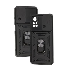 Чохол Xiaomi Poco X4 Pro 5G Serge Ring Armor ударостійкий чорний