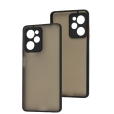 Чохол Xiaomi Poco X5 Pro LikGus Totu camera protect чорний/червоний