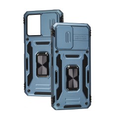 Чохол для Xiaomi Poco X5 Camshield Army Ring синій / light blue