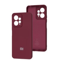 Чохол для Xiaomi Redmi Note 12 4G Silicone Full camera marsala