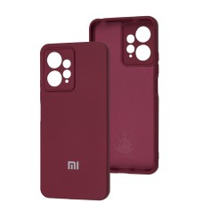 Чохол для Xiaomi Redmi Note 12 4G Silicone Full camera marsala