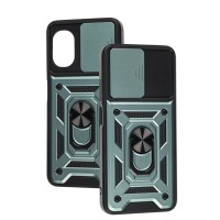 Чохол для Xiaomi Poco M5 Serge Ring Armor ударостійкий зелений
