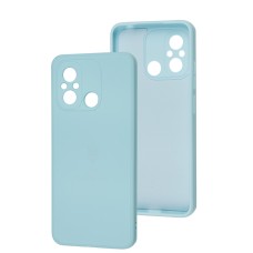 Чохол для Xiaomi Redmi 12C / 11A Silicone Full Тризуб бірюзовий / sea blue