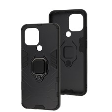 Чохол Xiaomi Redmi A1+ / A2+ Transformer Ring ударостійкий з кільцем чорний