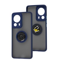 Чохол для Xiaomi 13 Lite LikGus Edging Ring синій