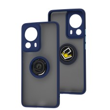 Чохол для Xiaomi 13 Lite LikGus Edging Ring синій