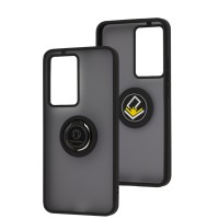 Чохол для Xiaomi Poco F5 Pro / Redmi K60 LikGus Edging Ring чорний