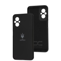 Чохол для Xiaomi Poco M5 Silicone Full Тризуб чорний