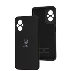 Чохол для Xiaomi Poco M5 Silicone Full Тризуб чорний