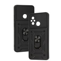 Чохол для Xiaomi Redmi 12C / 11A Serge Ring Armor ударостійкий чорний