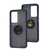 Чохол для Xiaomi Poco F5 Pro / Redmi K60 LikGus Edging Ring синій