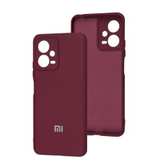 Чохол для Xiaomi Poco X5 / Note 12 5G Silicone Full camera marsala