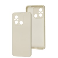 Чохол для Xiaomi Redmi 12C / 11A Silicone Full Тризуб бежевий / antique white