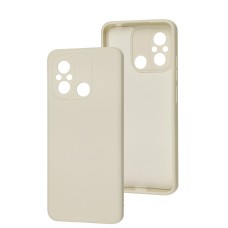 Чохол для Xiaomi Redmi 12C / 11A Silicone Full Тризуб бежевий / antique white