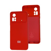 Чохол для Xiaomi Poco X4 Pro 5G Silicone Full camera червоний
