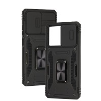 Чохол для Xiaomi Poco X5 Pro Camshield Army Ring чорний