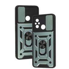Чохол для Xiaomi Redmi 12C / 11A Serge Ring Armor ударостійкий зелений