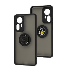 Чохол для Xiaomi 12 Pro LikGus Edging Ring чорний