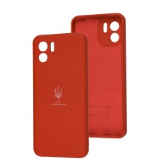 Чохол для Xiaomi Redmi A1 Silicone Full Тризуб червоний