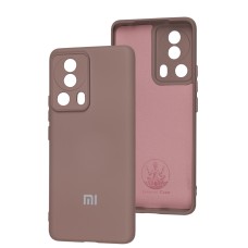 Чохол Xiaomi 13 Lite Silicone Full camera розовий / pink sand