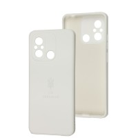 Чохол для Xiaomi Redmi 12C / 11A Silicone Full Тризуб білий