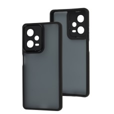Чохол для Xiaomi Redmi Note 12 Pro 5G Luxury Metal Lens чорний