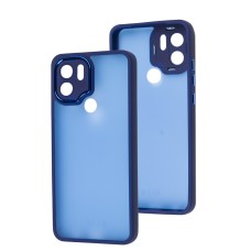 Чохол для Xiaomi Redmi A1+ Luxury Metal Lens синій