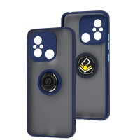 Чохол для Xiaomi Redmi 12C / 11A LikGus Edging Ring синій