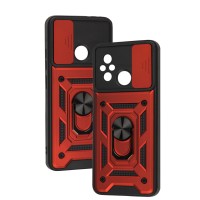 Чохол для Xiaomi Redmi 12C / 11A Serge Ring Armor ударостійкий червоний
