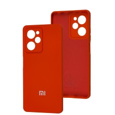 Чохол Xiaomi Poco X5 Pro Silicone Full camera червоний