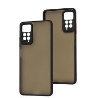 Чохол Xiaomi Redmi Note 12 Pro 4G LikGus Totu camera protect чорний / червоний