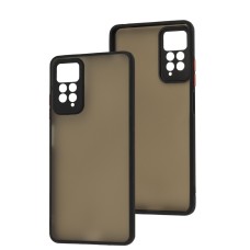 Чохол Xiaomi Redmi Note 12 Pro 4G LikGus Totu camera protect чорний / червоний