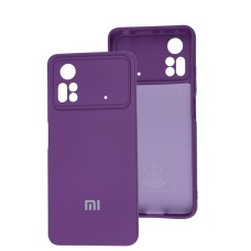 Чохол Xiaomi Poco X4 Pro 5G Silicone Full camera фіолетовий / purple