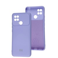 Чохол для Xiaomi Poco С40 Silicone Full camera бузковий / dasheen