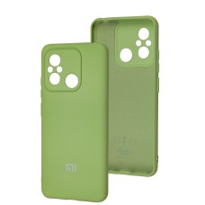 Чохол для Xiaomi Redmi 12C / 11A / Poco C55 Silicone Full camera pistachio