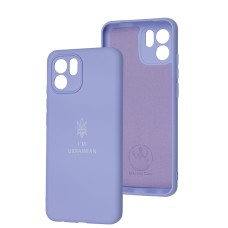 Чохол для Xiaomi Redmi A1 / A2 Full Premium Тризуб бузковий / dasheen