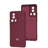 Чохол для Xiaomi 13 Lite Silicone Full camera бордовий / marsala