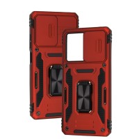 Чохол Xiaomi Poco X5 Pro Camshield Army Ring червоний