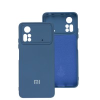 Чохол Xiaomi Poco X4 Pro 5G Silicone Full camera синій / navy blue