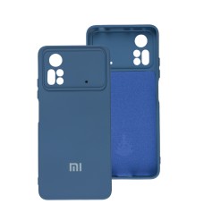 Чохол Xiaomi Poco X4 Pro 5G Silicone Full camera синій / navy blue