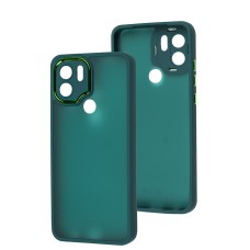 Чохол для Xiaomi Redmi A1+ Luxury Metal Lens зелений